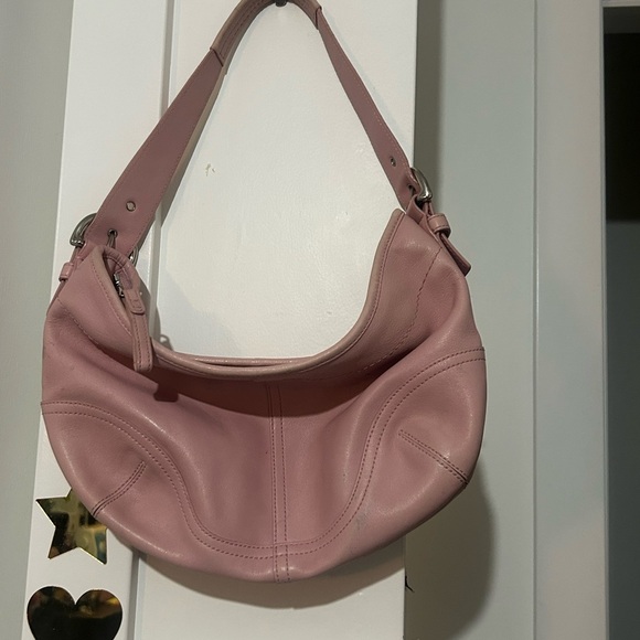 Coach Soho Vintage Pink Leather Hobo Bag - Picture 2 of 12